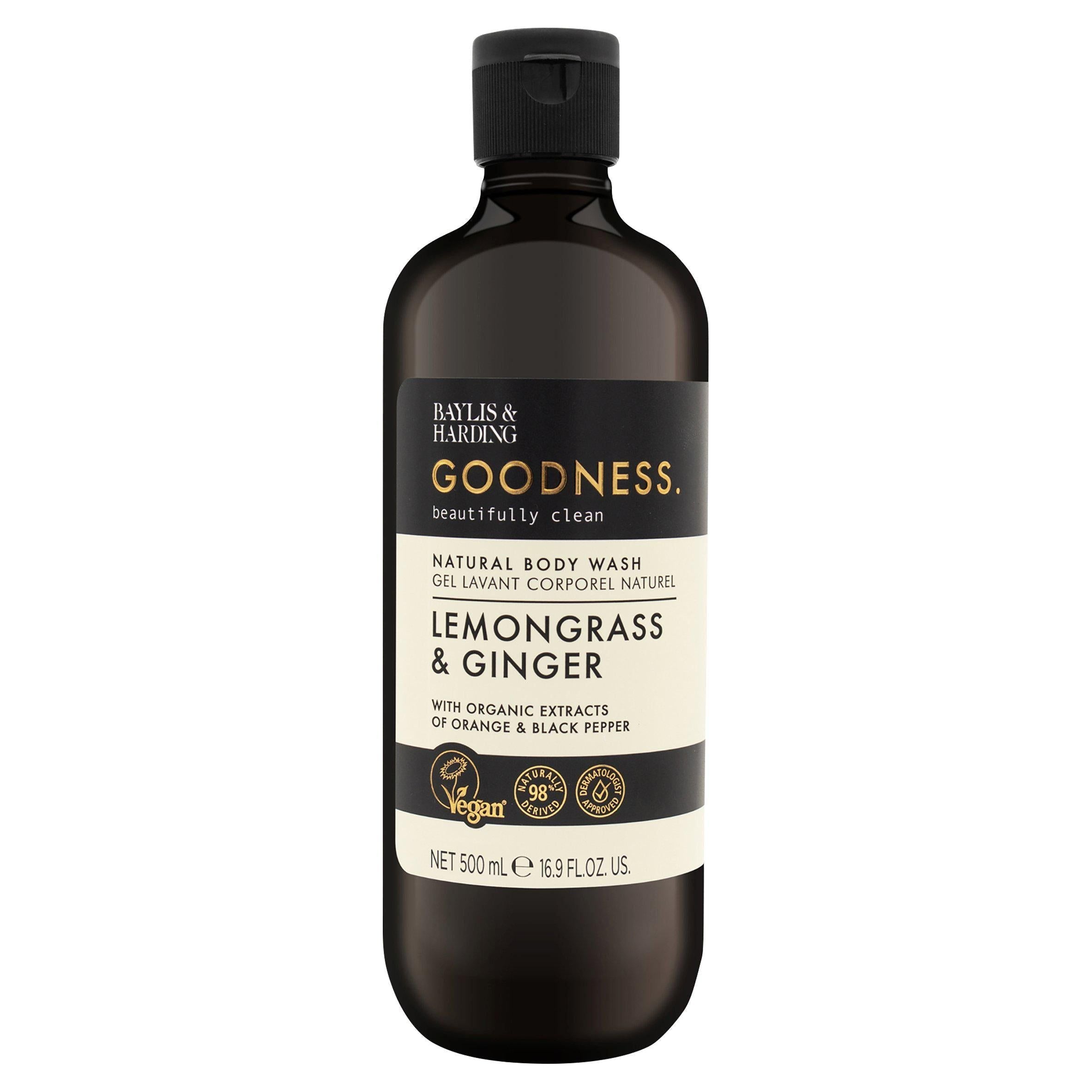 Baylis & Harding Goodness Lemongrass & Ginger Natural Body Wash 500ml - McGrocer