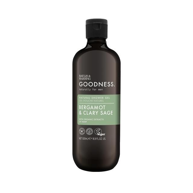 Baylis & Harding Goodness Mens Shower Gel - Bergamot & Clary Sage 500ml - McGrocer