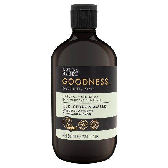 Baylis & Harding Goodness Oud Cedar & Amber Bath Soak 500ml - McGrocer