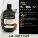Baylis & Harding Goodness Oud Cedar & Amber Bath Soak 500ml - McGrocer