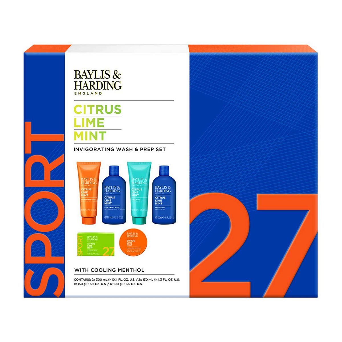 Baylis & Harding Men's Citrus Lime & Mint Tray Gift Set - McGrocer