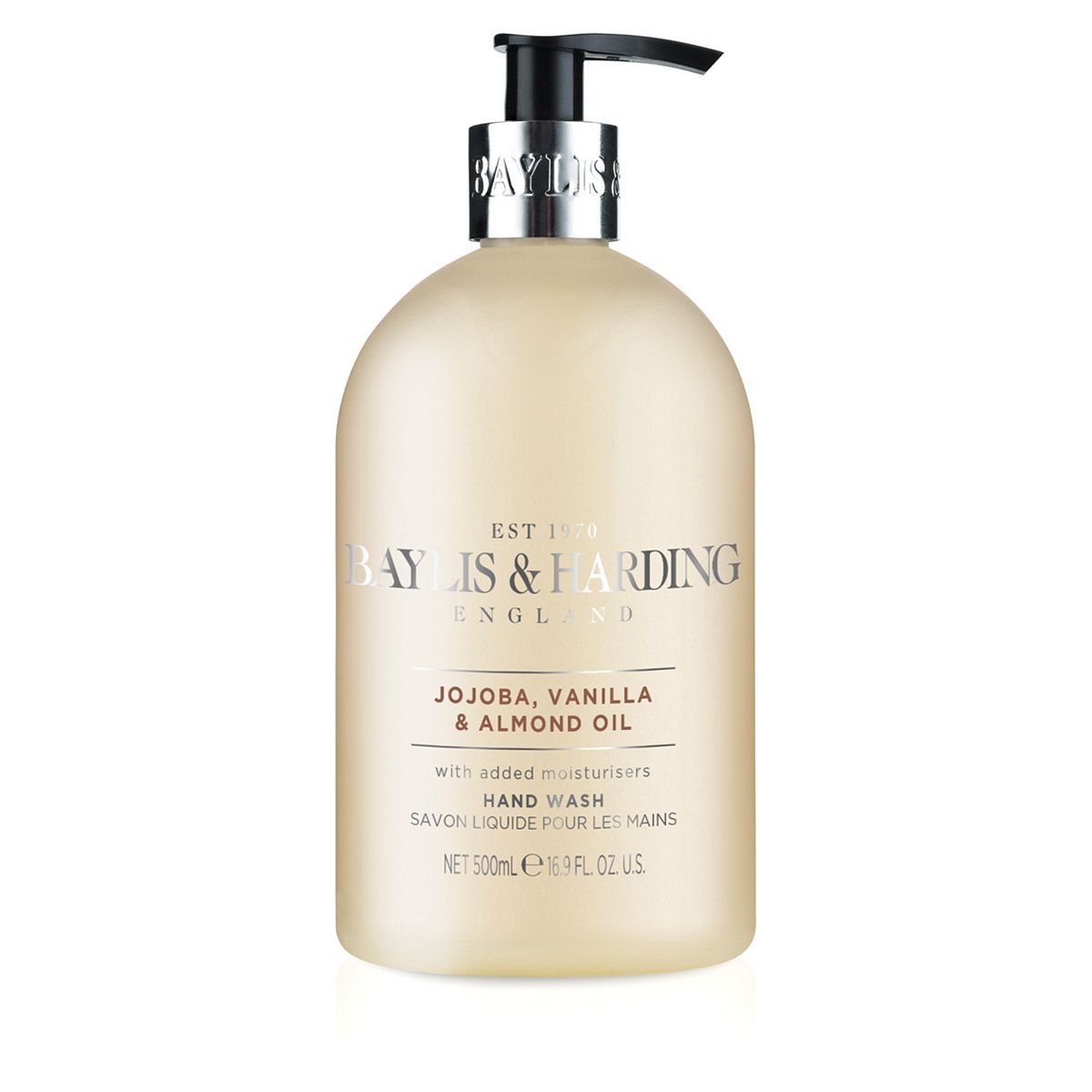 Baylis & Harding Signature Collection Jojoba, Vanilla & Almond Oil Luxury Hand Wash 500ml with added moisturisers - McGrocer