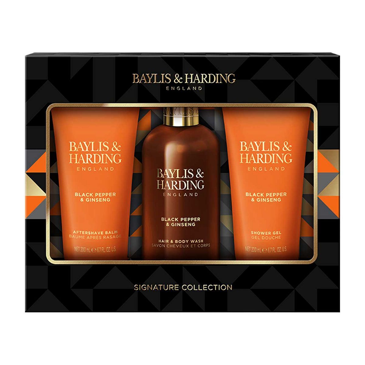 Baylis & Harding Signature Men's Black Pepper & Ginseng 3 Piece Gift Set - McGrocer
