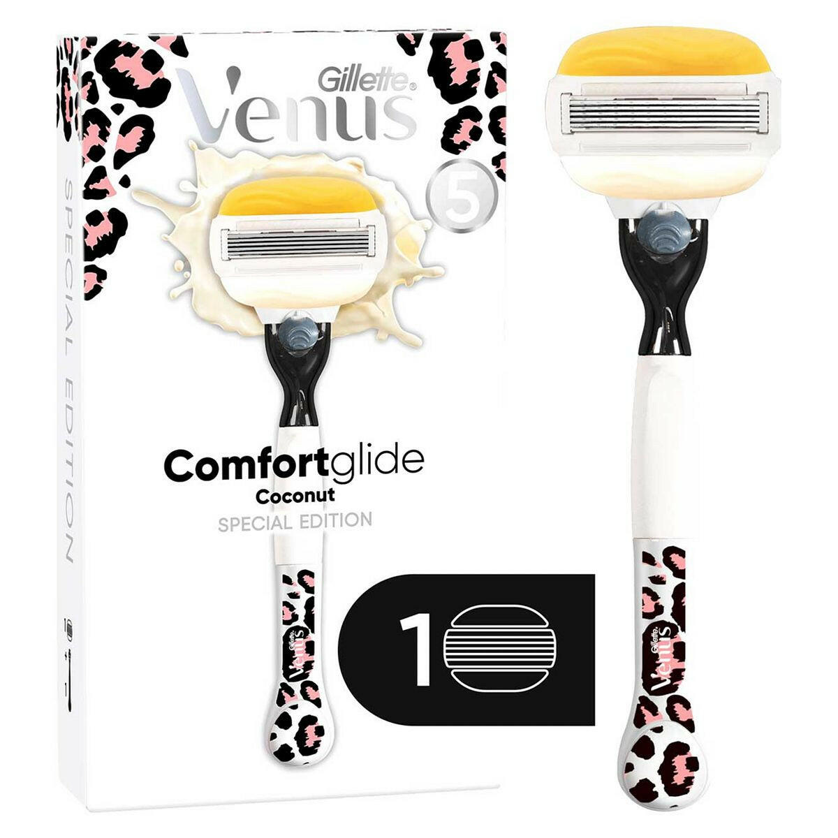 Venus Comfortglide Coconut Plus Olay Special Edition Leopard Razor GOODS Boots