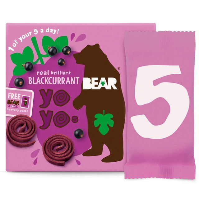 BEAR Fruit Yoyos Blackcurrant Multipack 5 x 20g - McGrocer