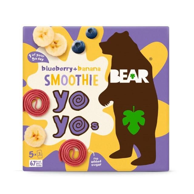 BEAR Smoothie Fruit Yoyos Blueberry & Banana Multipack 5 x 20g - McGrocer