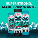 BEAST Incredibly Tough Tall and Slim Drawstring Pedal Bin Bags 30L 10 per pack - McGrocer