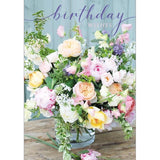 Beautiful Peonies & Roses Birthday Card - McGrocer