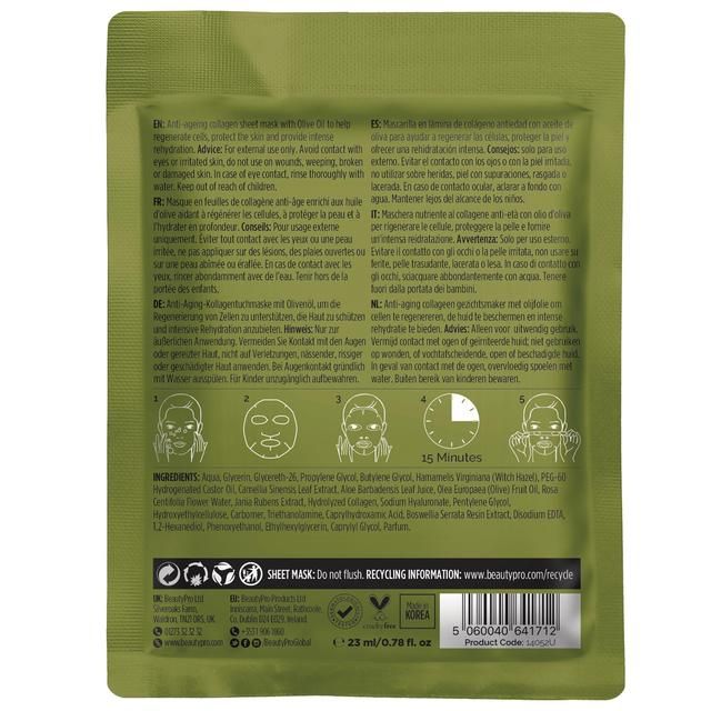 BeautyPro Nourishing Collagen Sheet Mask 30g - McGrocer