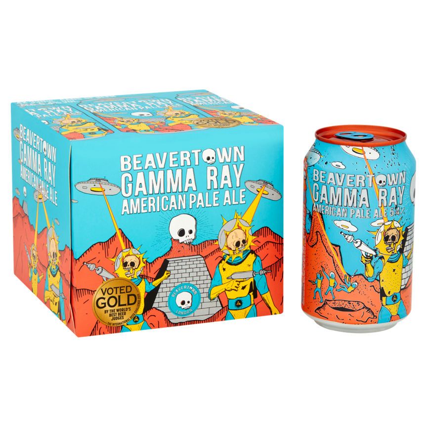 Beavertown Gamma Ray American Pale Ale 4 x 330ml - McGrocer