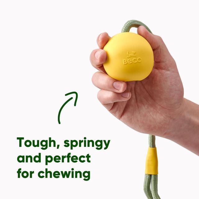 Beco Natural Rubber Slinger Ball - Yellow - McGrocer