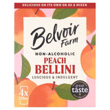 Belvoir Farm Non Alcoholic Peach Bellini   4 x 250ml - McGrocer