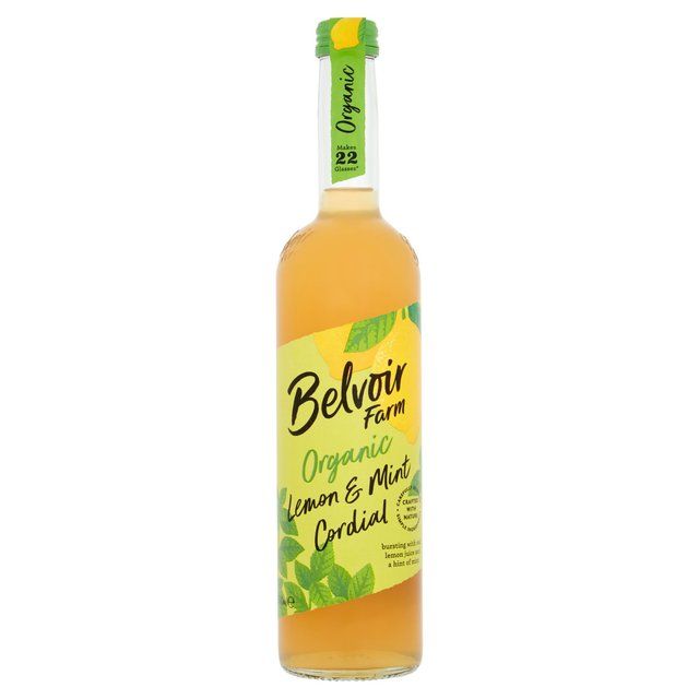 Belvoir Organic Lemon & Garden Mint Cordial 500ml - McGrocer