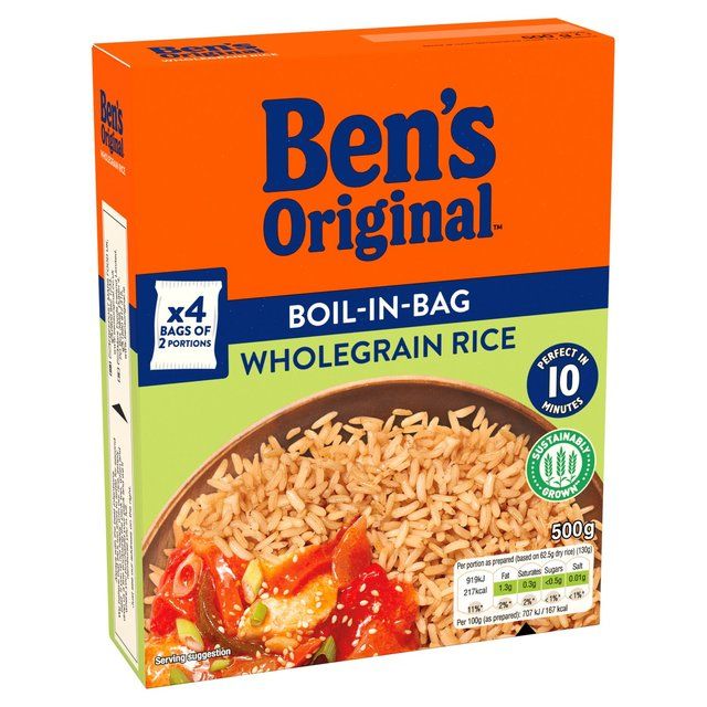 Ben's Original Boil In Bag Wholegrain Rice 4 x 125g - McGrocer