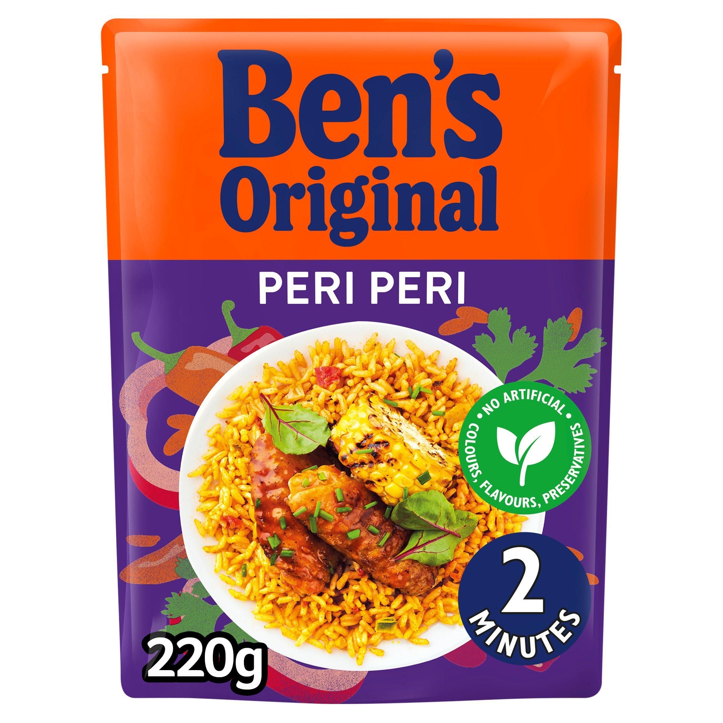 Ben's Original Peri Peri Microwave Rice 220g - McGrocer