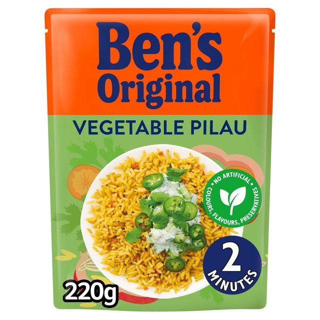 Ben's Original Vegetable Pilau Microwave Rice 220g - McGrocer