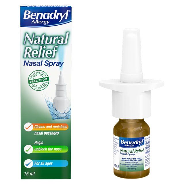 Benadryl Natural Allergy Relief Spray   15ml - McGrocer