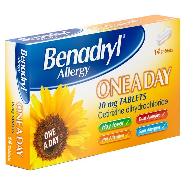 Benadryl One A Day Allergy Tablets   14 per pack - McGrocer