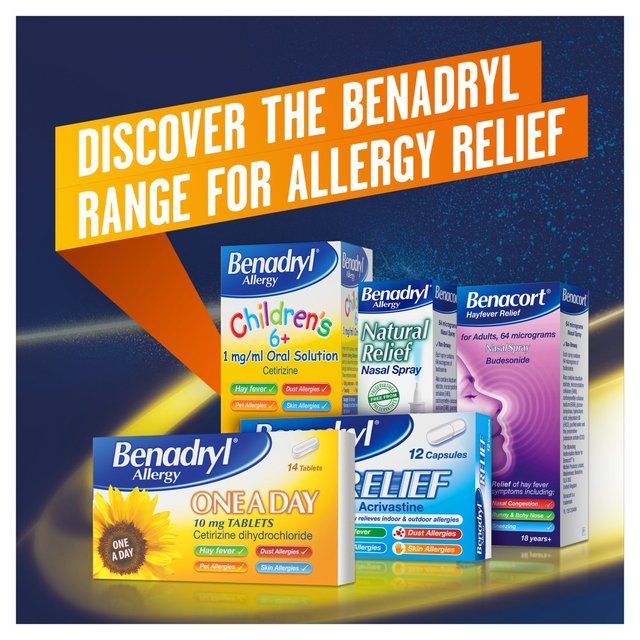 Benadryl One A Day Allergy Tablets   14 per pack - McGrocer