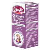 Benylin Childrens Dry Cough & Sore Throat Syrup Blackcurrant   125ml - McGrocer
