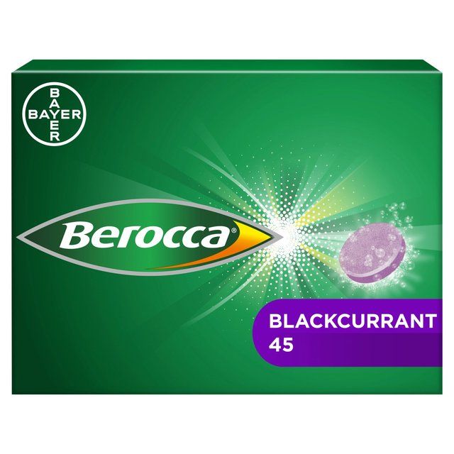Berocca Blackcurrant Energy Vitamin Effervescent Tablets 45 per pack - McGrocer