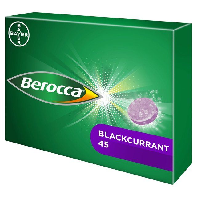 Berocca Blackcurrant Energy Vitamin Effervescent Tablets 45 per pack - McGrocer