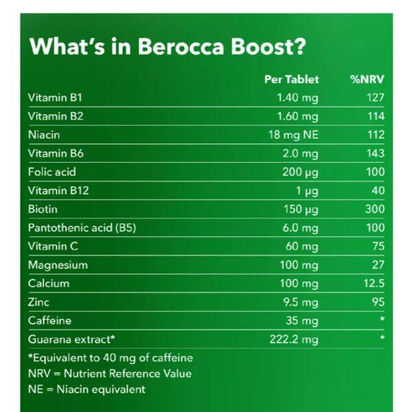Berocca Boost Energy Vitamin Effervescent 10 Tablets - McGrocer