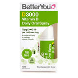 BetterYou D3000 Vitamin D Daily Oral Spray 15ml - McGrocer