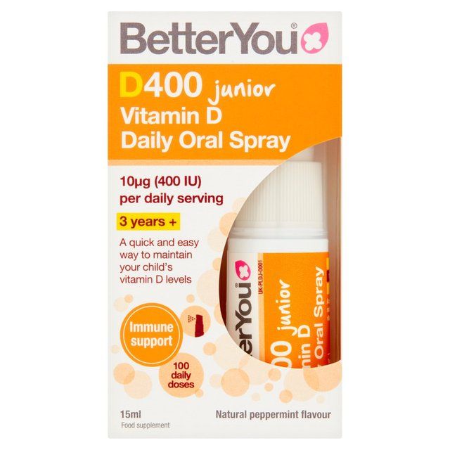 BetterYou D400 Kid's Vitamin D Daily Oral Spray 3yrs+    15ml - McGrocer