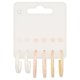Superdrug Multi-coloured 6 Pack Hoop & Stud Mix GOODS Superdrug