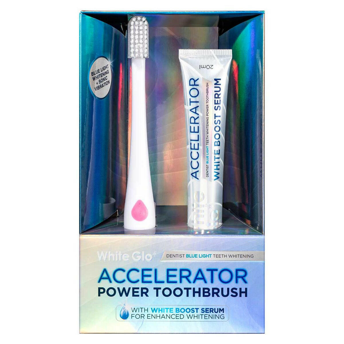 White Glo Blue Light Toothbrush and White Boost Serum Kit GOODS Boots