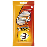 BiC 3 Sensitive Razors 8 pack - McGrocer
