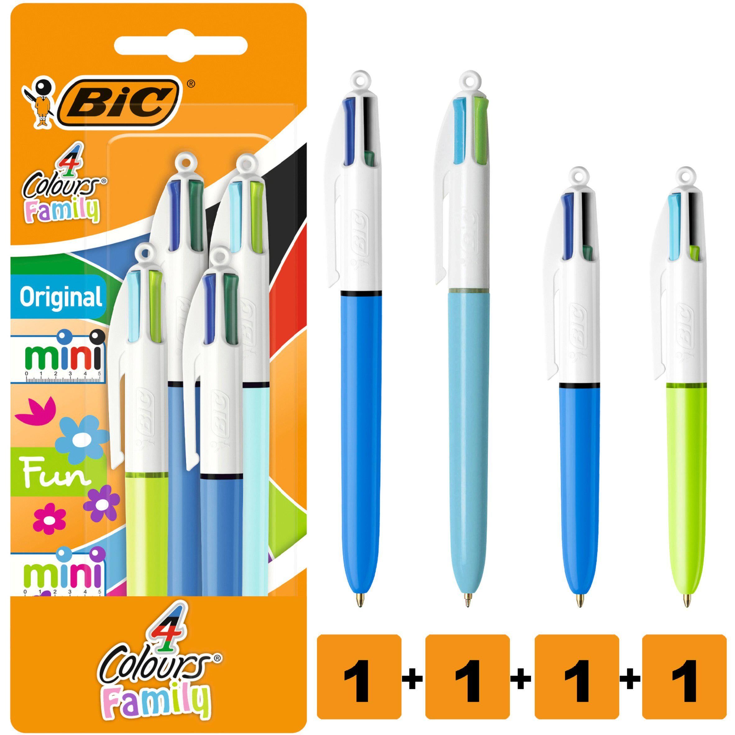 BIC 4 Colour Family Assorted 4 Pack - McGrocer