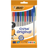 Bic Cristal Assorted Medium Ball Pens - McGrocer