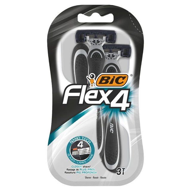 BIC Flex 4 Disposable Razors   3 per pack - McGrocer