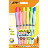 BIC Highlighter Grip Pack of 12 12 per pack - McGrocer