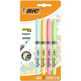 BIC Highlighter Grip Pastel Pack of 4   4 per pack - McGrocer
