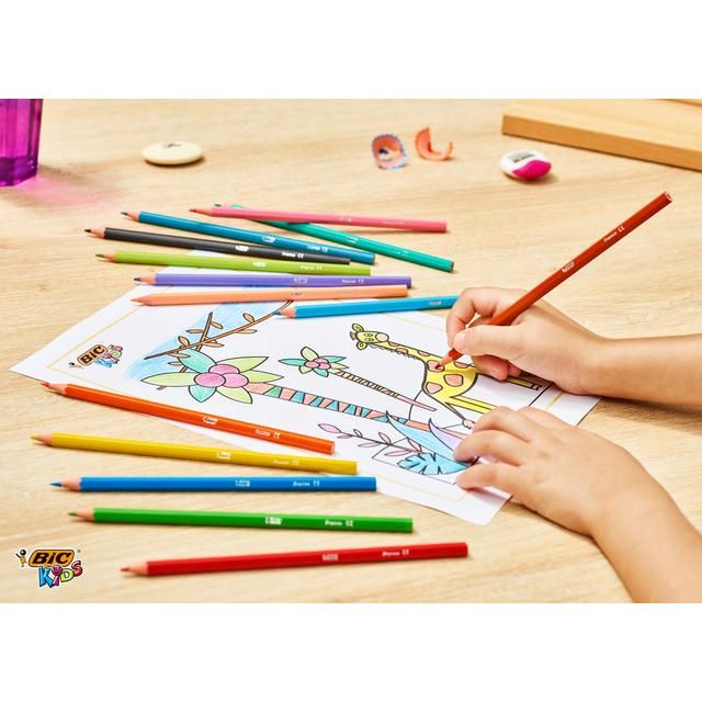 BIC Kids Tropicolors Colouring Pencils Wallet of 24 24 per pack - McGrocer