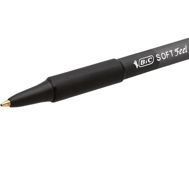 BIC Soft Feel Retractable Ballpoint Pens Black Pack of 5 5 per pack - McGrocer
