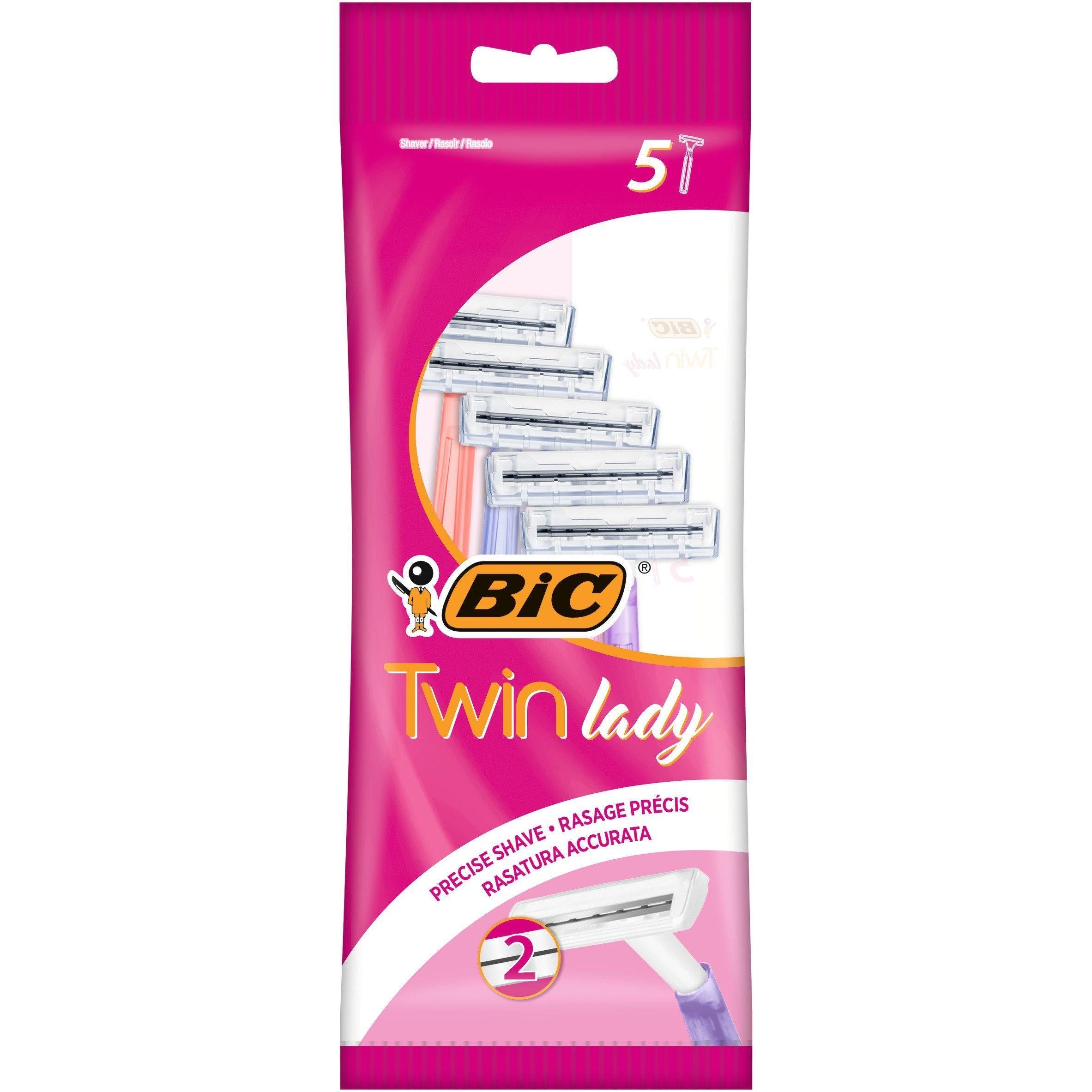BIC Twin Lady Disposable Women's Razors 5 Pack - McGrocer