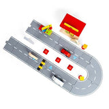 Bigjigs Rail 54 Piece Wooden Roadway Accessory Pack - McGrocer
