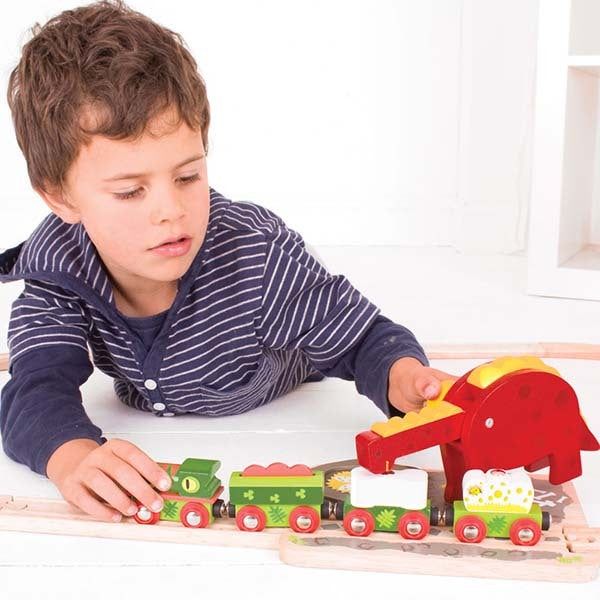 Bigjigs Rail Dinosaur Crane - McGrocer
