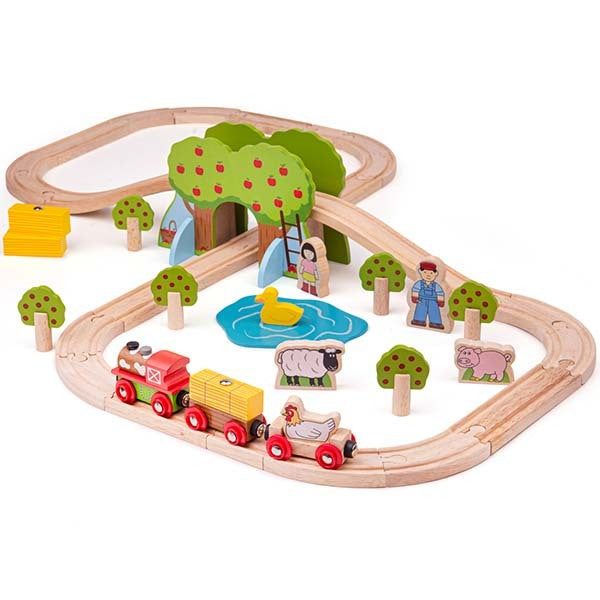 Bigjigs Rail Farm Train Set - McGrocer
