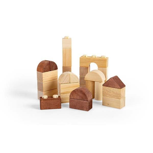 Bigjigs Toys Clicking Wooden Blocks - McGrocer