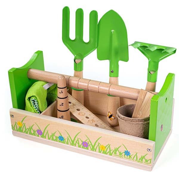Bigjigs Toys Gardening Caddy and Tools - McGrocer