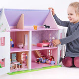 Bigjigs Toys Heritage Rose Cottage Dolls House - McGrocer