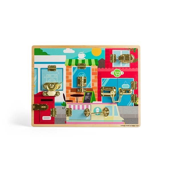 Bigjigs Toys Latches & Catches Activity Board - McGrocer