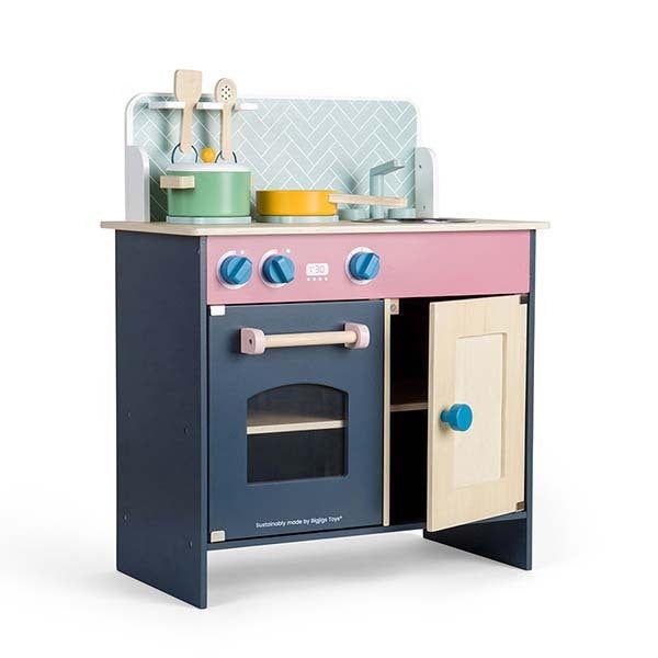 Bigjigs Toys Simply Scandi Wooden Kitchen Playset - McGrocer