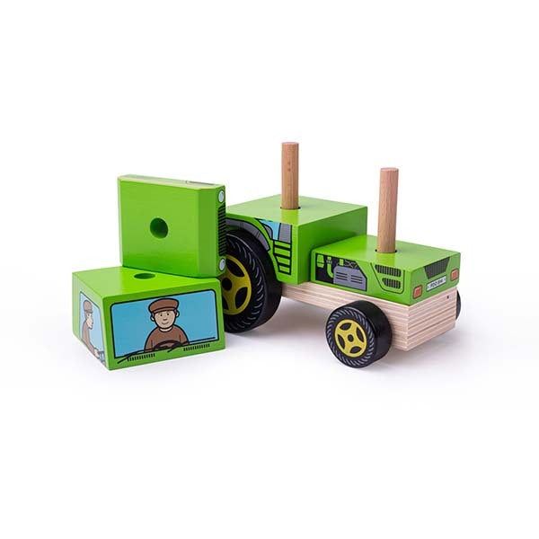 Bigjigs Toys Stacking Tractor Toy - McGrocer
