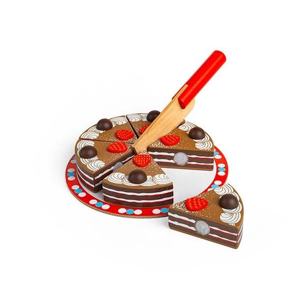 Bigjigs Toys Wooden Chocolate Cake Toy - McGrocer